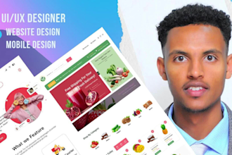 design modern website UI UX in figma, responsive figma website design
