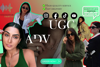 create ugc adv video for business social ecommerce etc