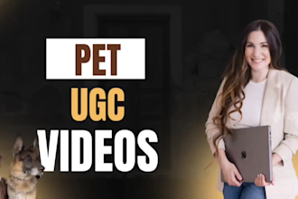create a pet ugc video ad for your brand