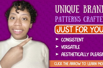 create a unique, abstract, seamless patterns for your brand
