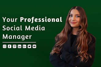 be your social media marketing manager