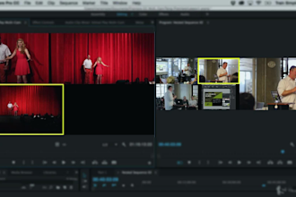 edit multi camera interviews, zoom and podcast videos