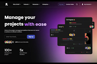 design an interactive landing page