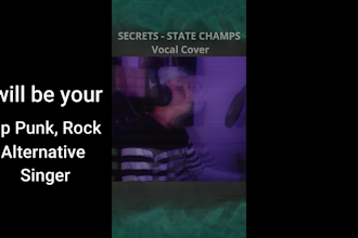 be your pop punk, rock, alternative, post hardcore singer