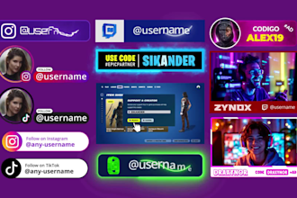 create animated social media lower thirds and overlays for streaming