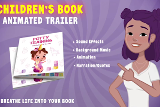 create childrens book animated trailer