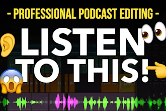 professional podcast editing ll engineering ll tech support