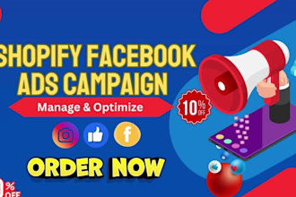 run targeted facebook ads for shopify, ecommerce, and dropshipping