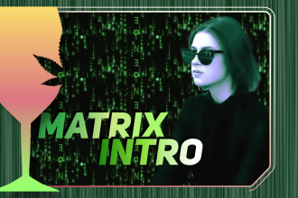 make intro in matrix style