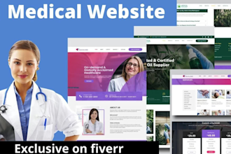 design medical, doctor, hospital, clinic, and healthcare website