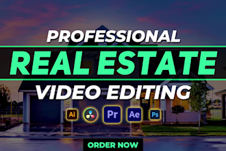 do real estate video editing for your youtube and instagram