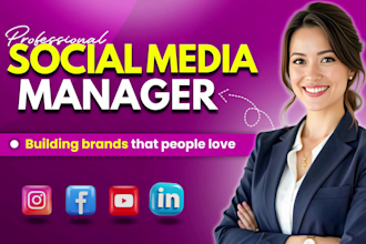 be your professional social media marketing manager, content creator