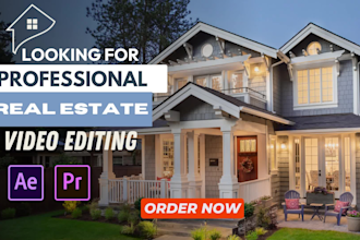 edit real estate videos, reels, and 4k drone videos