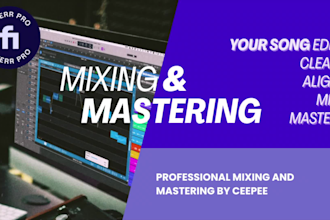 professionally mix and master your song or instrumental