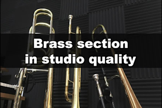 record brass section in studio quality