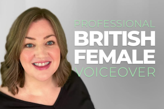 record a british female voiceover in english
