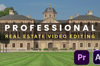 do professional real estate video editing, home tours and drone footage