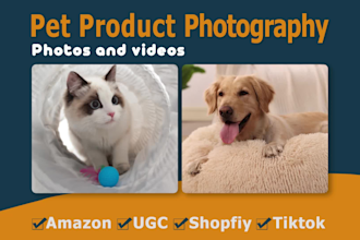 create cat or dog pet products amazon shopfiy ugc video ads