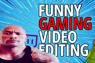 edit engaging and fast paced gaming videos for youtube
