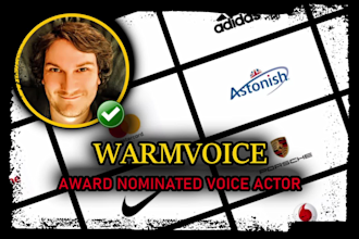 record a professional british english male voice over