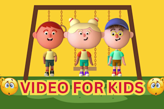 create perfect animated nursery rhymes kids learning video