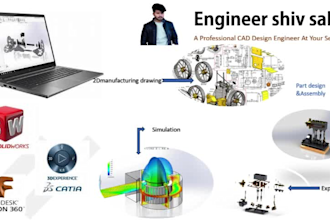 do mechanical design, animation and 2d drawing to 3d model