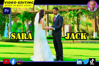 do creative wedding video editing with a film look