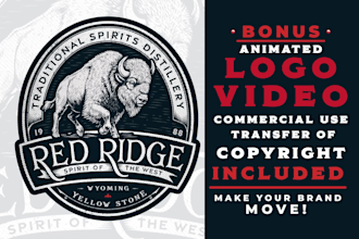 create custom hand drawn animal logo design