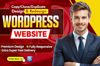 duplicate, clone, copy or redesign wordpress website by elementor