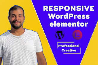 build responsive SEO wordpress website design with elementor