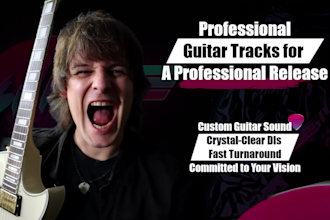 record mix ready rock and metal guitar tracks for your song