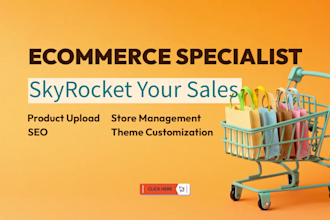 be your ecommerce manager for product management and store customization