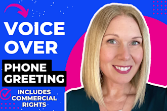 record a professional voicemail phone greeting IVR