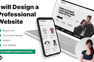 design your website with SEO, responsive and a modern style with wordpress