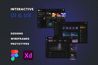 do UX research, wireframes, prototyping, landing page etc