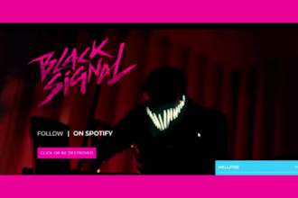 create music wix website for artist, label, producer, band, studio