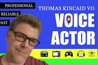 record a deep voice over for a radio, TV, or youtube commercial