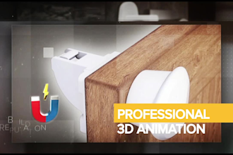 do professional 3d video production and 3d model animation
