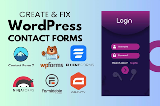 create or fix bugs in any contact form on wordpress website