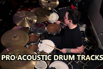 record professional acoustic drums for your song