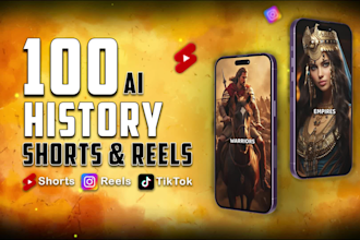 create 100 ai motivational instagram reels, youtube shorts