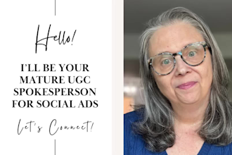 create ugc videos as a mature spokesperson