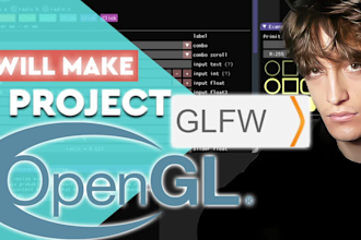 develop opengl, glfw, imgui projects