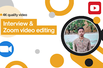 professionally edit your interview and zoom meeting video