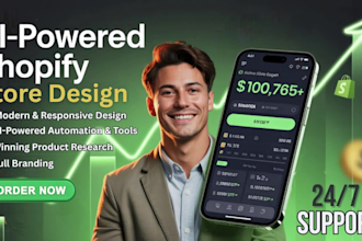 build or redesign automated dropshipping shopify store or shopify website