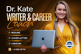 create a job winning ats optimized resume, handwritten cover letter and linkedin