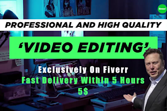 do professional high quality video editing in 24 hours