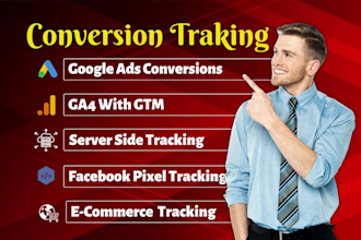 setup google analytics 4 conversion tracking  by tag manager