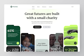 build top class nonprofit wordpress website with free logo