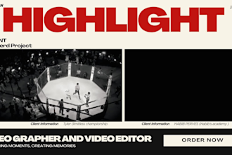do recap montages on your highlight event